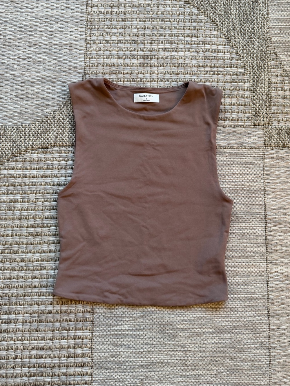 Aritzia Babaton Contour Tank Top in Taupe